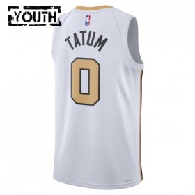 Dres Boston Celtics Tatum Nike 2025-26 City Edition Bijela Swingman - Dječji